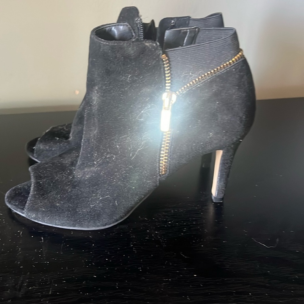 Marc Fisher Open Toe Heeled Booties. Size 6.5 - image 1